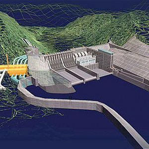 闸坝水利工程3D数据可视化,基于b/s端