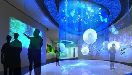 多媒体互动展厅,数字展厅就是利用高科技多媒体展示技术